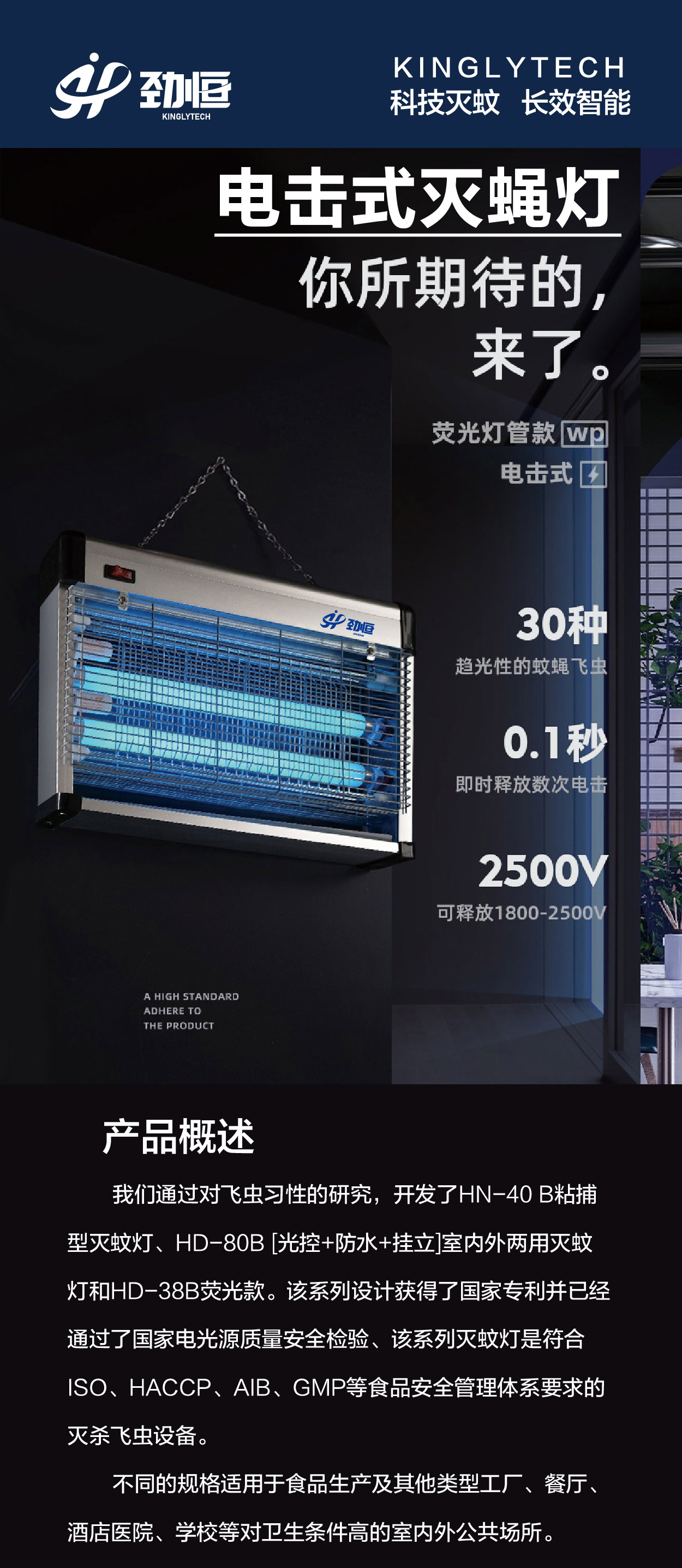 电击式灭蝇灯