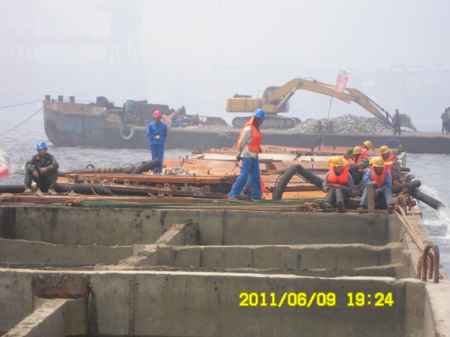 海口桥墩码头基础施工