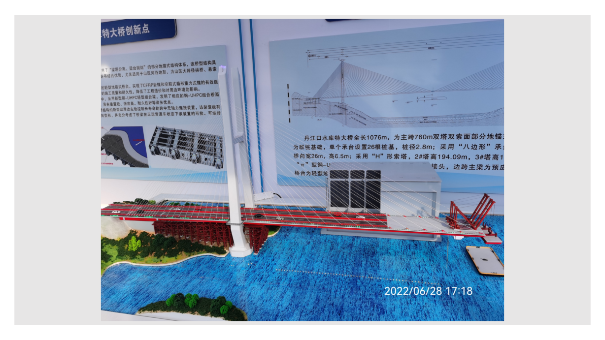 桥梁实体沙盘模型