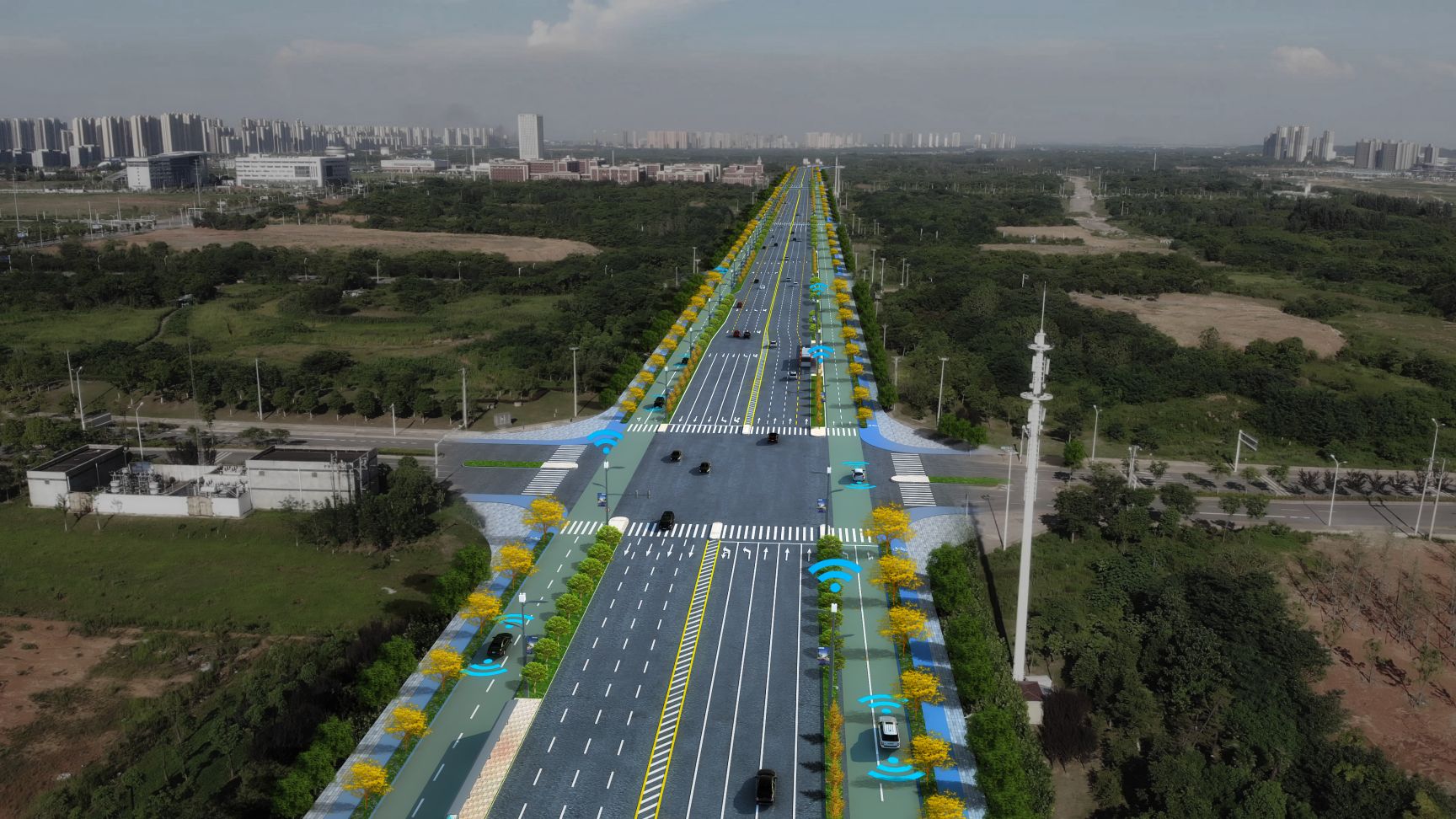 道路效果图