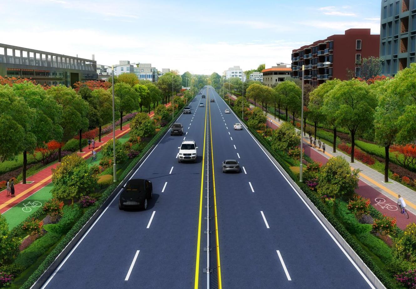 道路效果图