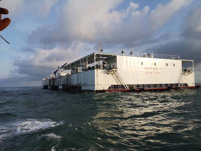 海南海洋牧场水下施工