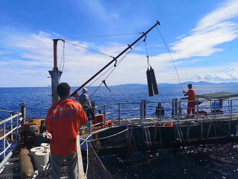 海南海洋牧场水下施工