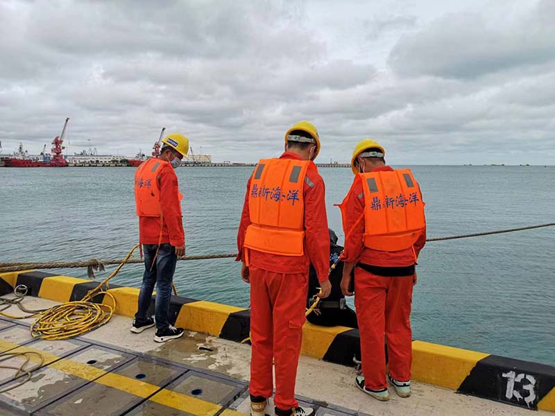 海南海油码头水下施工