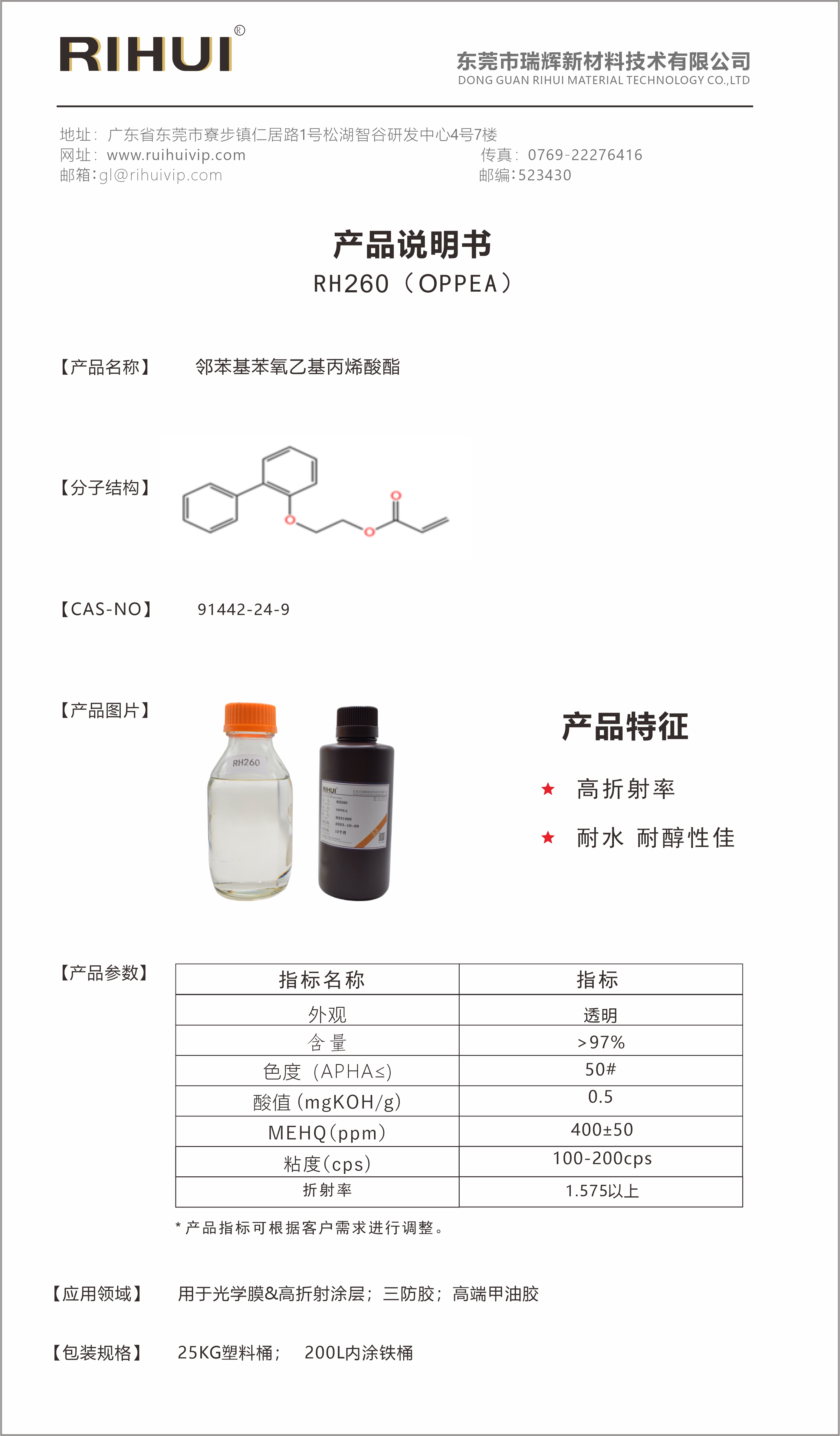 高折射率光學單體