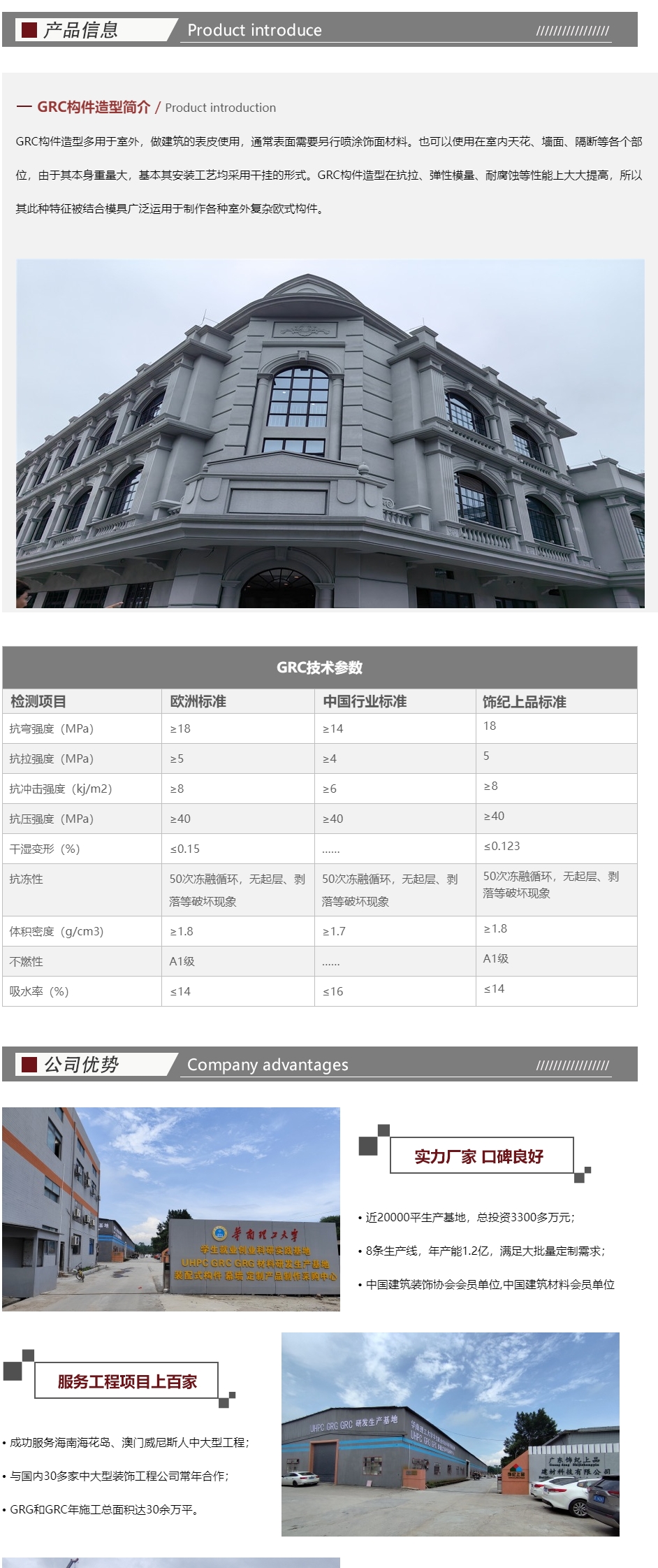GRC构件造型