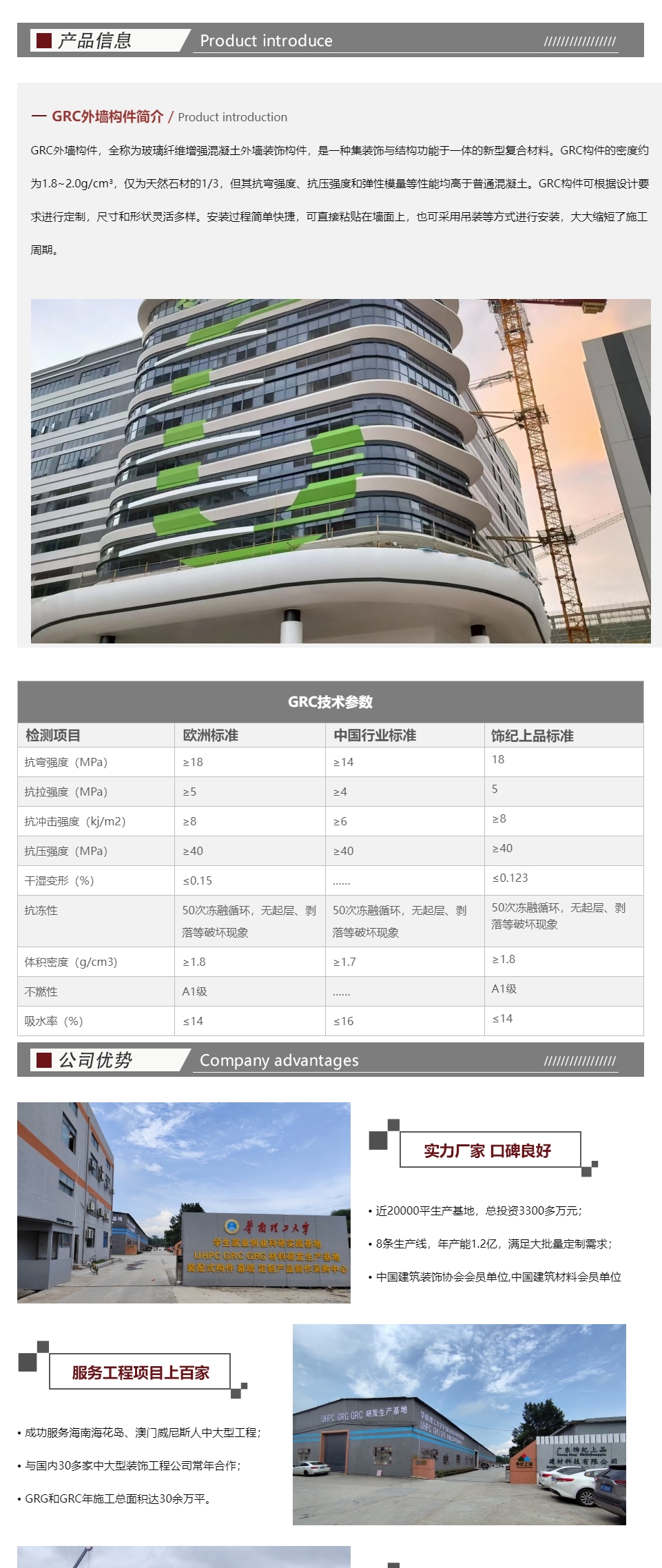 GRC外墙构件