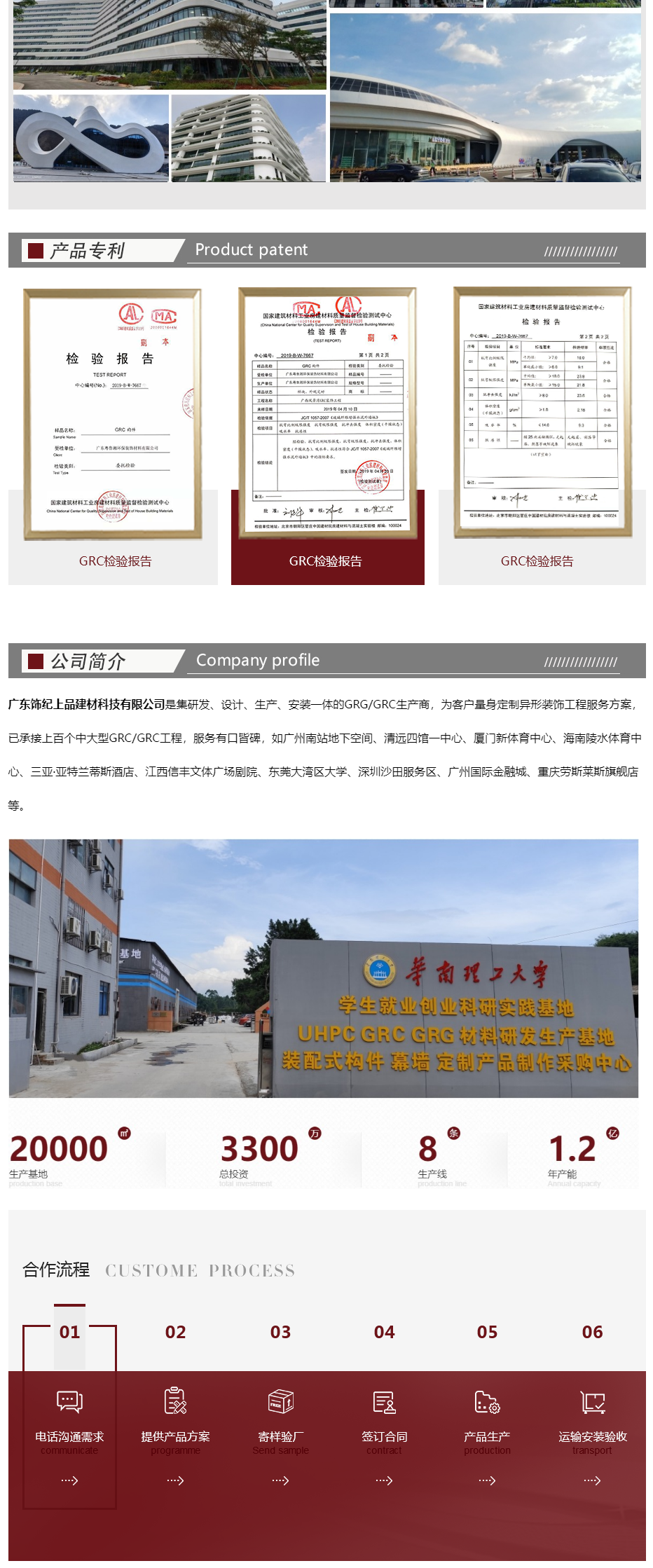 GRC外墙线条
