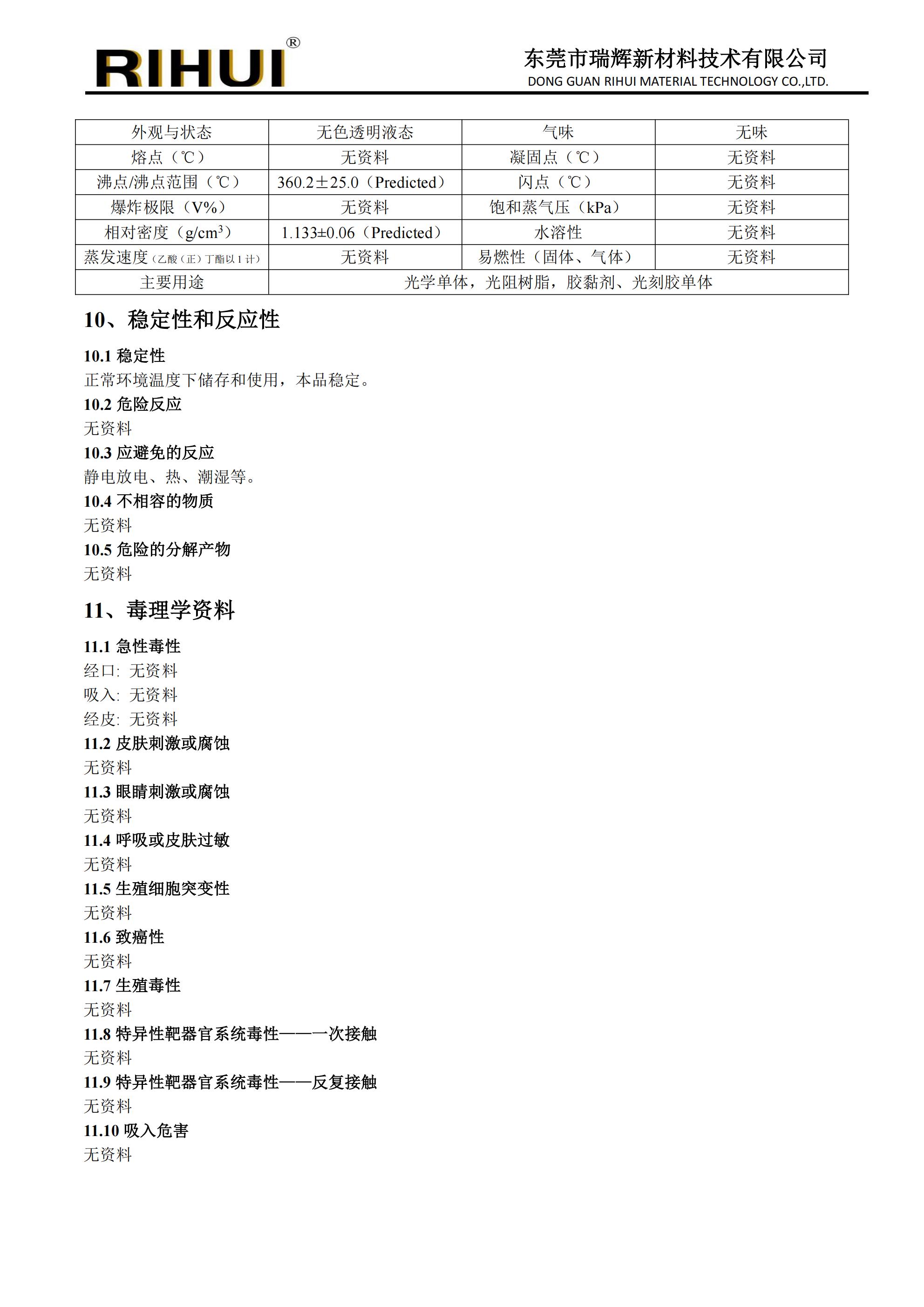 光学单体、树脂