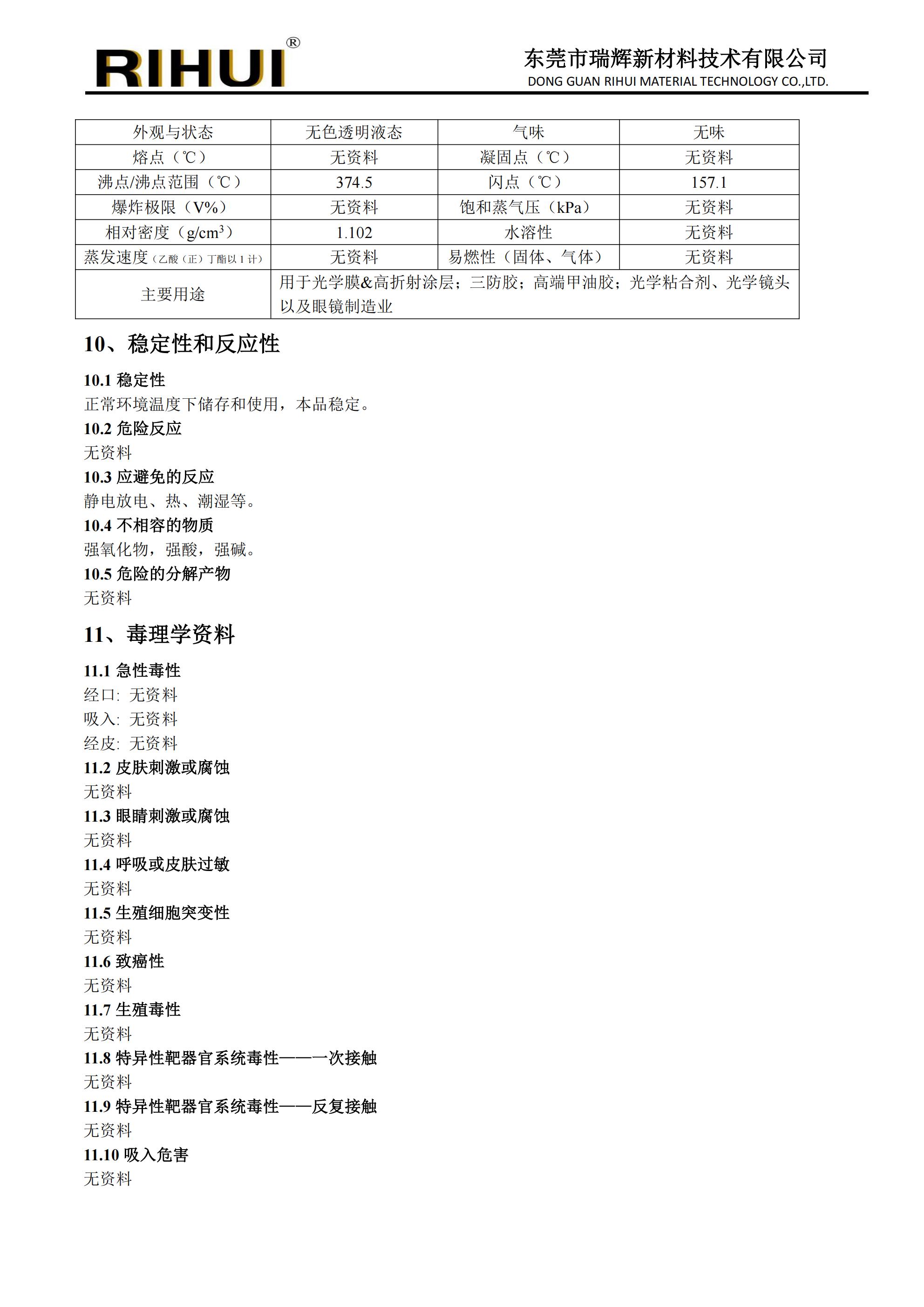 光学单体