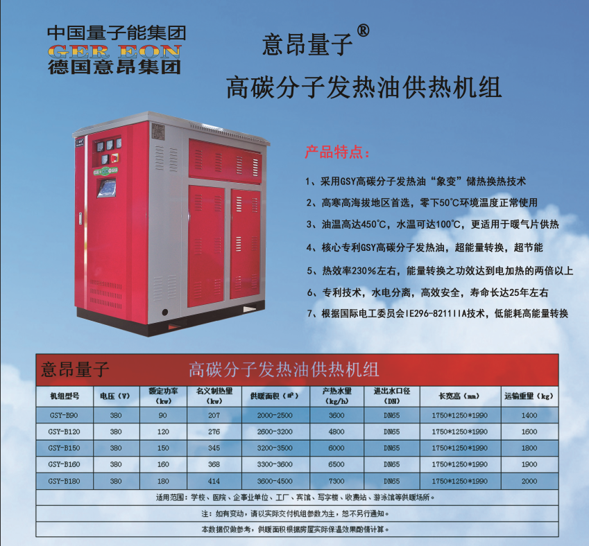 高碳分子发热油供热机组