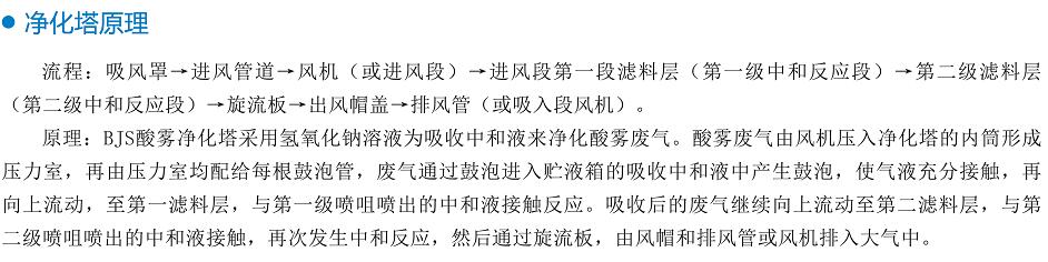 BJS-X型酸雾（废气）净化塔
