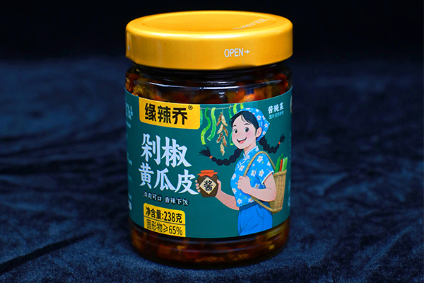 剁椒黄瓜皮酱菜