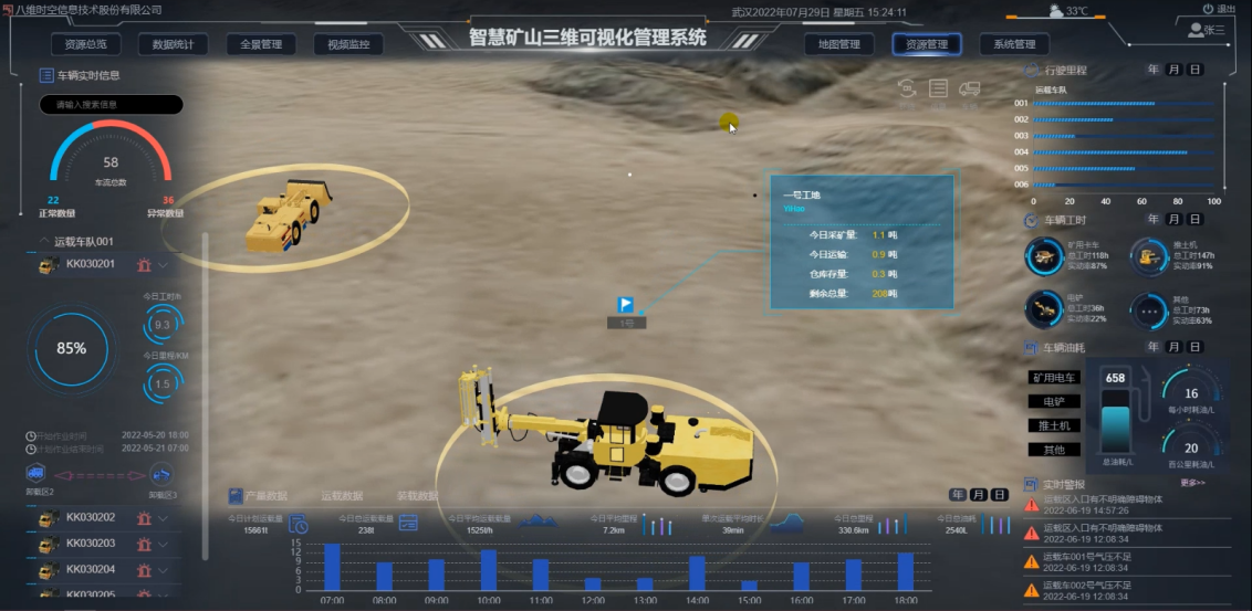 矿业数字孪生系统