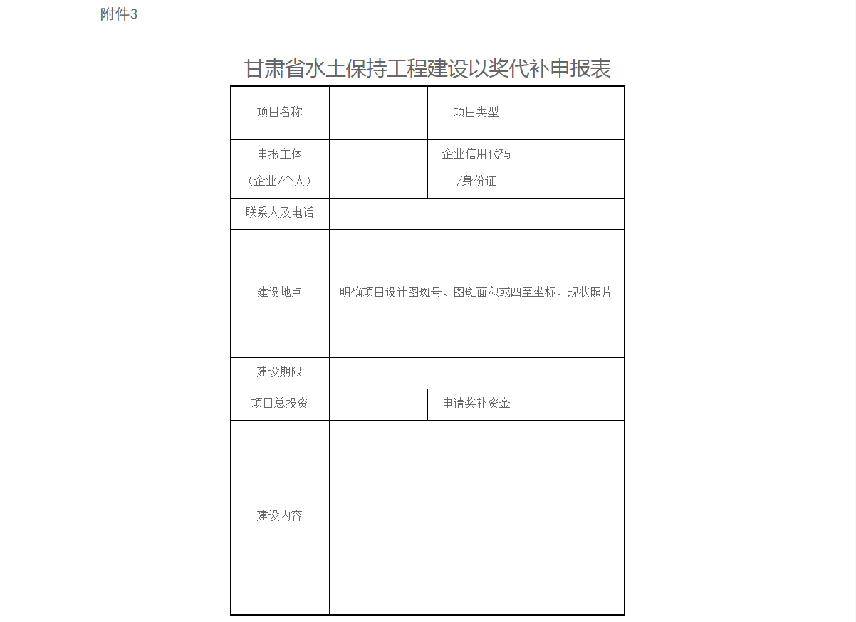 甘肃水土保持方案