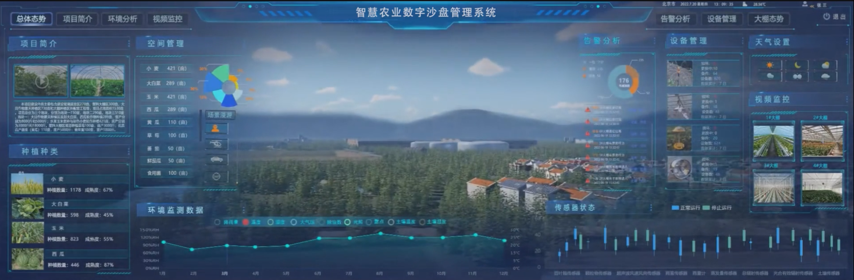 智慧农业数字沙盘管理系统