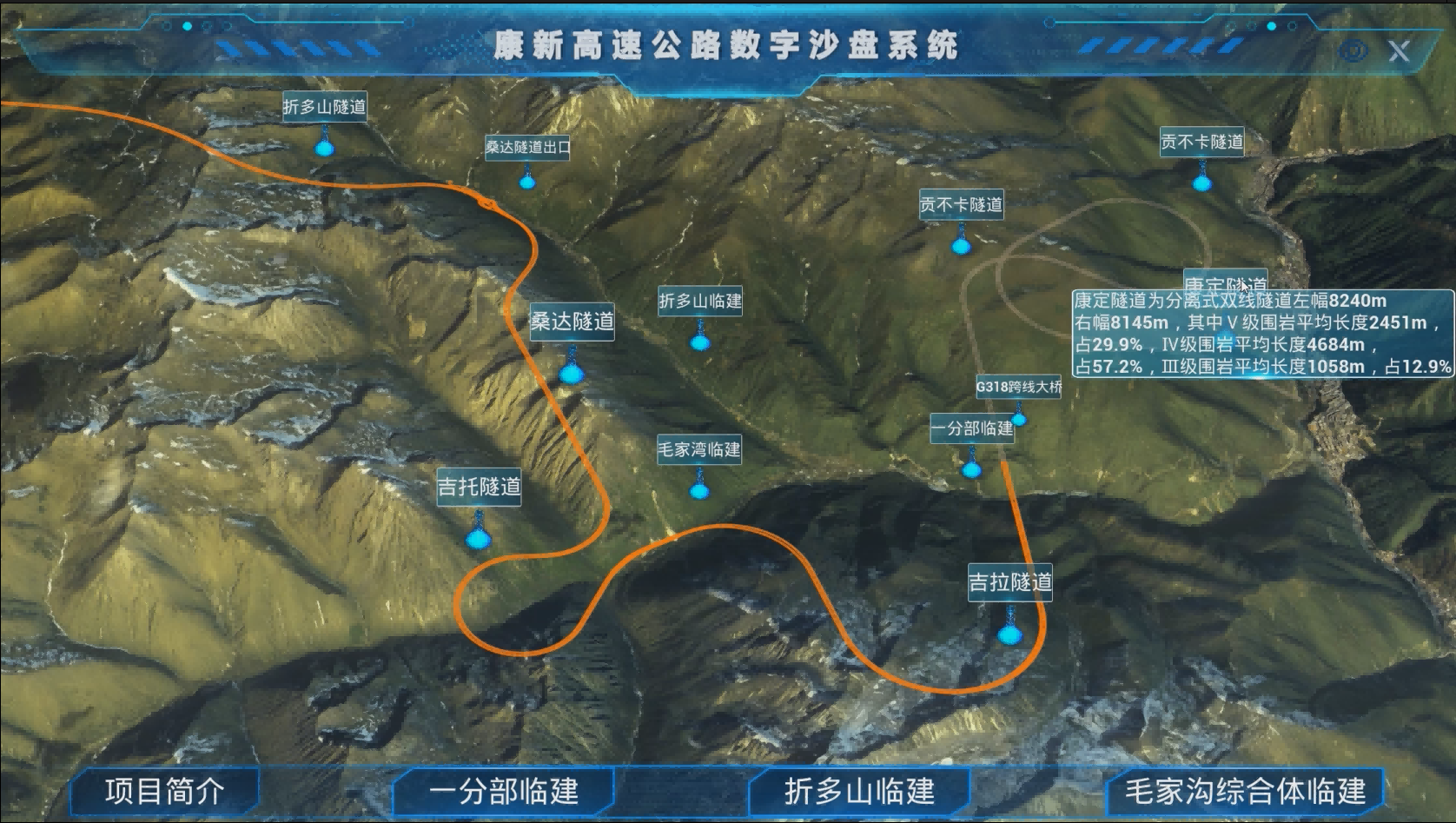 高速公路数字沙盘系统