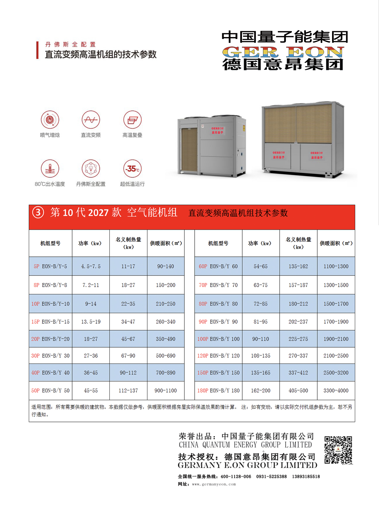 量子能供热机组