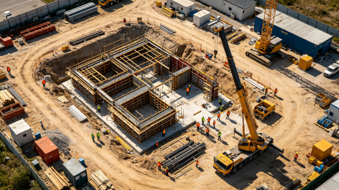 无人机进度航拍