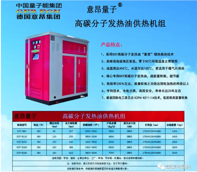 量子能供热机组